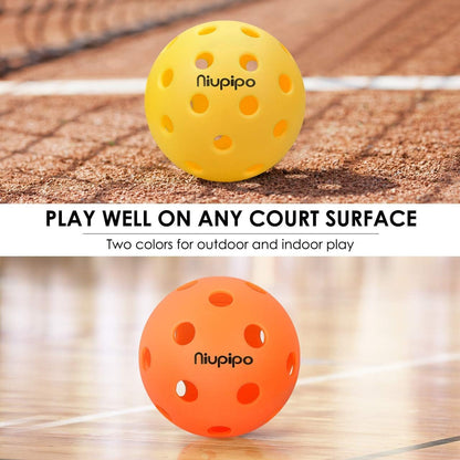 Pickleball Balls, Outdoor Pickleball Balls, USAPA Approved Pickle Balls for Tournament, High Elasticity & Durable, 3/6/12/36/100 Pickleball Balls Pack