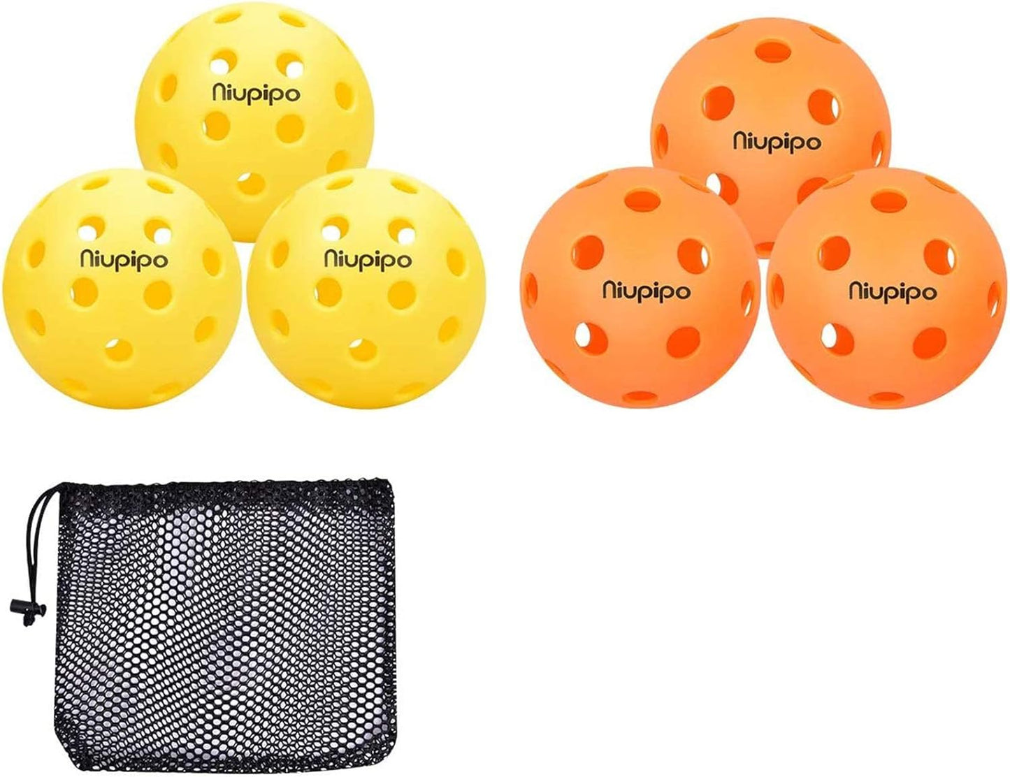 Pickleball Balls, Outdoor Pickleball Balls, USAPA Approved Pickle Balls for Tournament, High Elasticity & Durable, 3/6/12/36/100 Pickleball Balls Pack