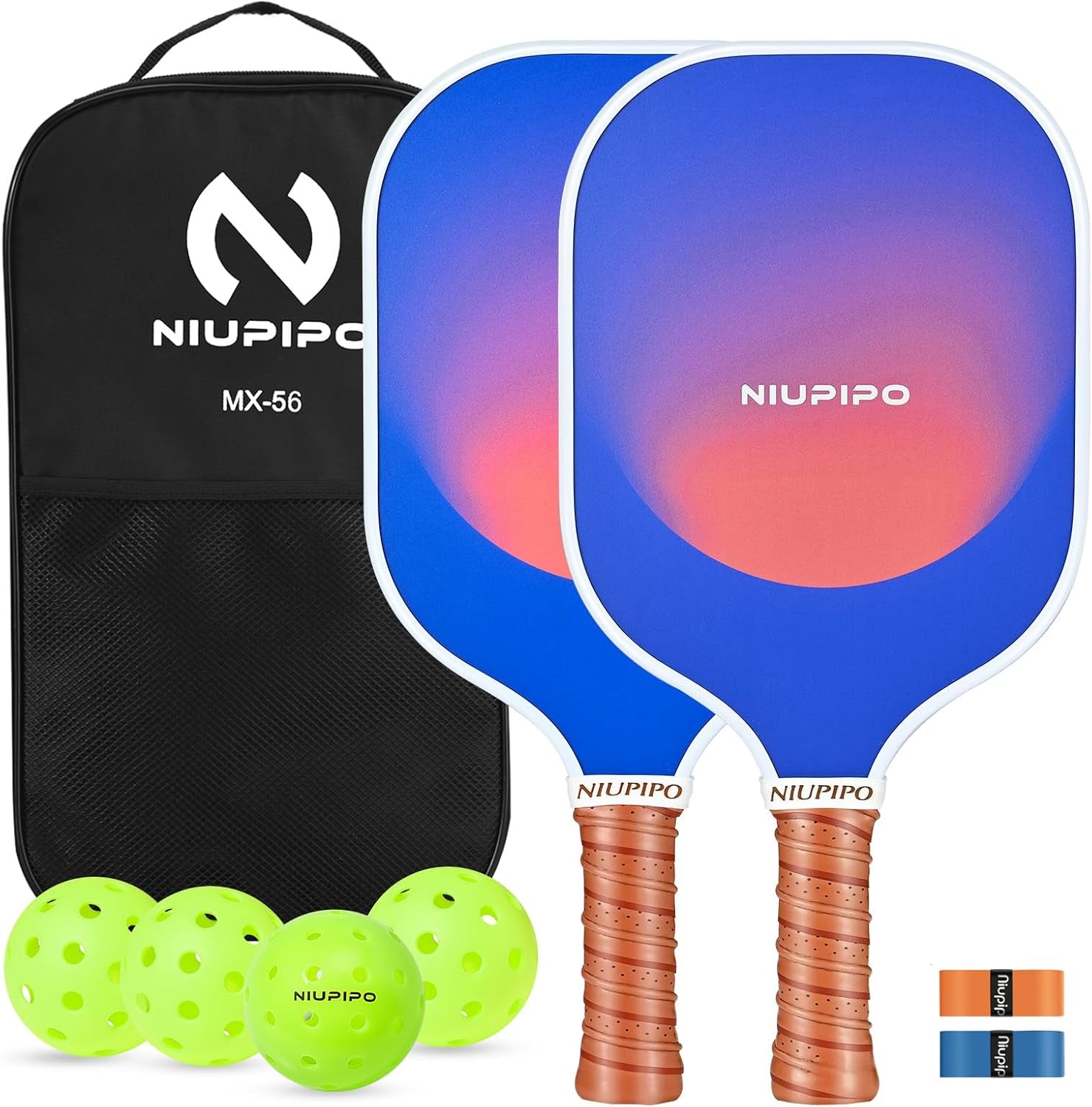 Pickleball Paddles Set of 2/4/1, USAPA Approved Pro Graphite Pickleball Rackets, Polypropylene Honeycomb Core, Cushion 4.72In Grip, Portable Bag/Cover, Pickle Ball Paddle Set for Men Women