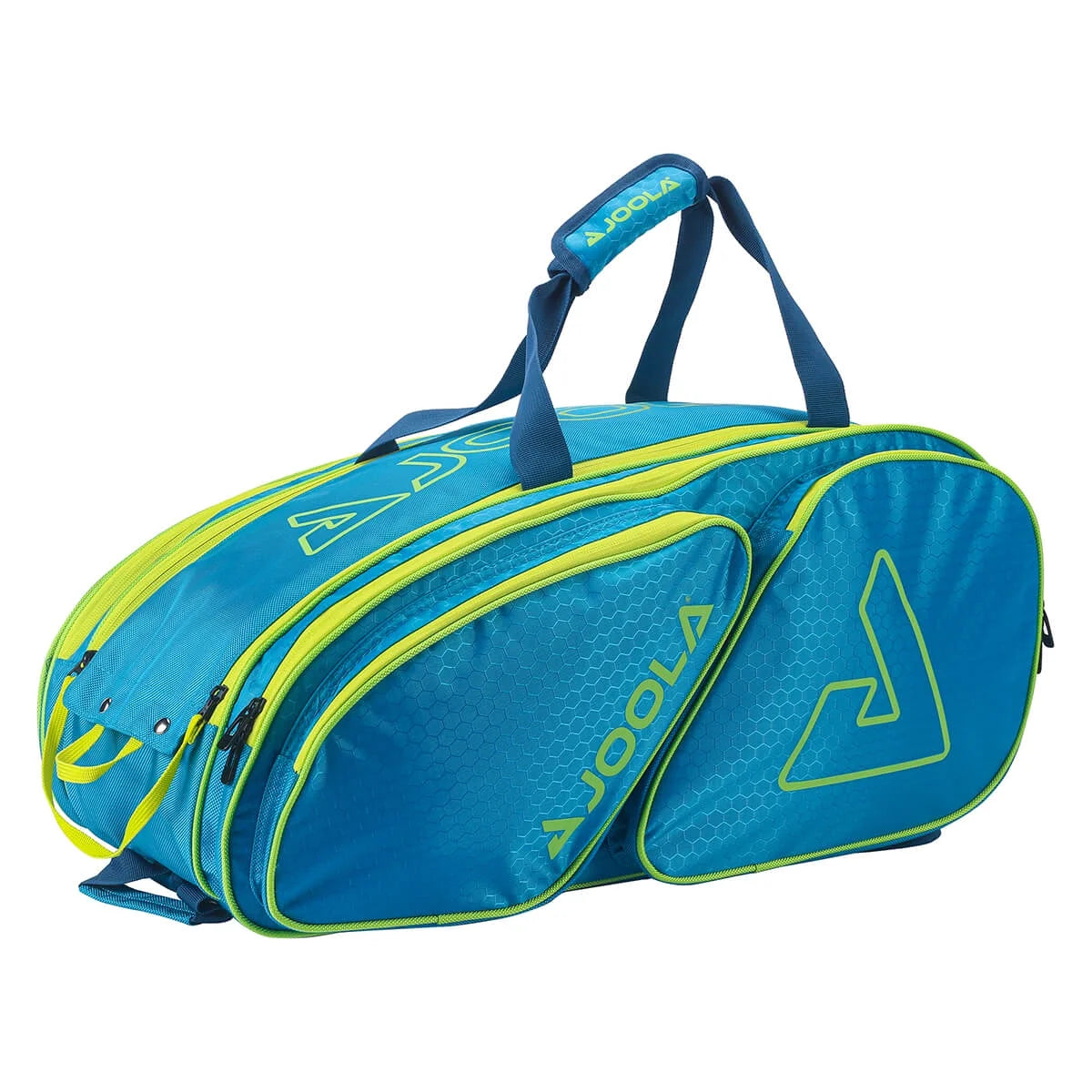 Tour Elite Pickleball Bag, Backpack, Duffle Bag, Holds 4+ Paddles, Blue/Yellow