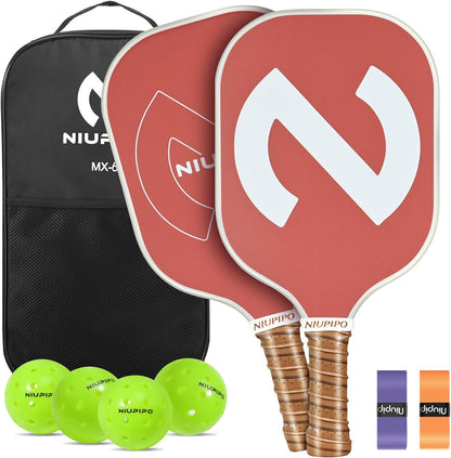 Pickleball Paddles Set of 2/4/1, USAPA Approved Pro Graphite Pickleball Rackets, Polypropylene Honeycomb Core, Cushion 4.72In Grip, Portable Bag/Cover, Pickle Ball Paddle Set for Men Women