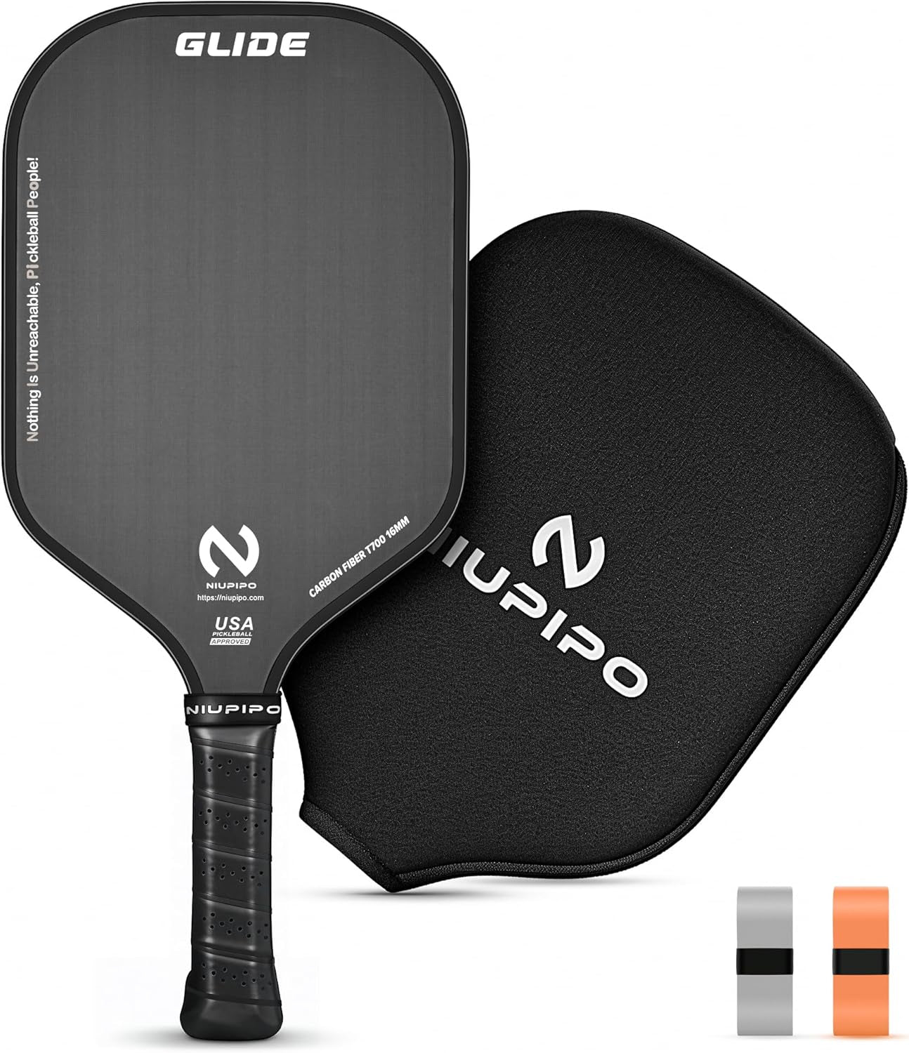 Pickleball Paddles Set of 2/4/1, USAPA Approved Pro Graphite Pickleball Rackets, Polypropylene Honeycomb Core, Cushion 4.72In Grip, Portable Bag/Cover, Pickle Ball Paddle Set for Men Women