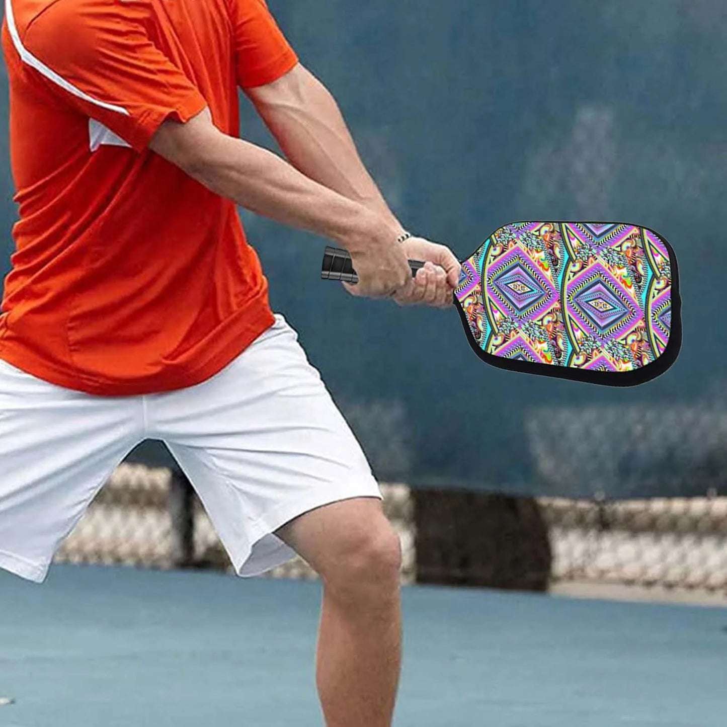 Neoprene Pickleball Paddle Cover Pickleball Protection Zipper Rackets Sleeve Geometry